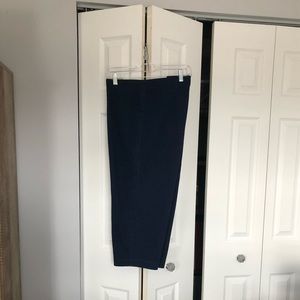 Pure Jill Indigo Slim Crops PXL